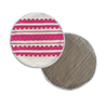 Kit de molcajete de piedra y tortillero rosa tejido a mano