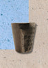 Vaso de barro negro - Margaritas